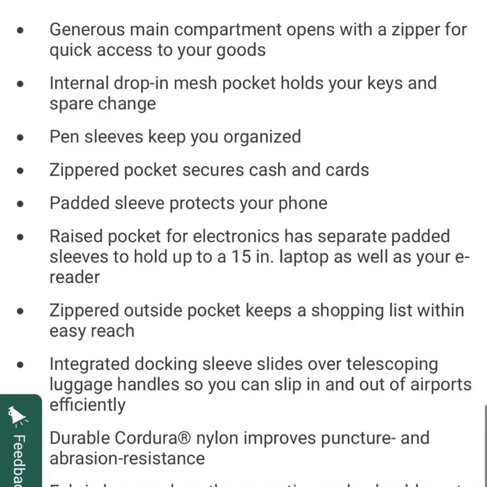 Patagonia Headway Tote Bag/ laptop work Travel Nylon black gray model #48775 - Picture 4 of 14